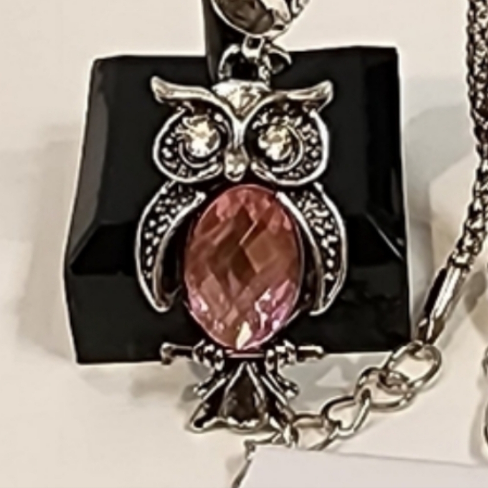 Owl Necklace With Adjustable Chain